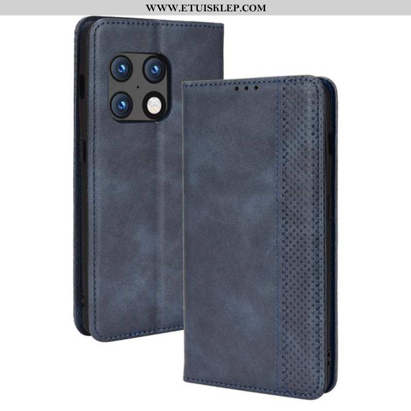 Etui Na Telefon do OnePlus 10 Pro 5G Etui Folio Stylizowany Efekt Skóry W Stylu Vintage